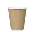 Двухслойный бумажный стакан "крафт" 250мл