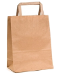 Бумажный крафт пакет с плоскими ручками 350/150/450