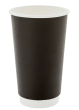 ДВУХСЛОЙНЫЙ БУМАЖНЫЙ СТАКАН 450МЛ  "Черный"
