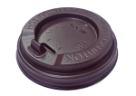 Крышка пластиковая "Коричневая" с клапаном для стаканов 350/450мл