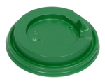 Крышка пластиковая "Зеленая" с клапаном для стаканов 250мл