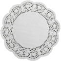 Круглые Ажурные салфетки 18см бумажные
