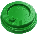 Крышка пластиковая "Зеленая" с клапаном для стаканов 350/450мл