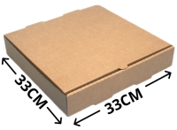 КОРОБКА ДЛЯ ПИЦЦЫ "КРАФТ" 330*330*35 (Т-23)
