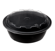 Пластиковый контейнер круглый 530мл с крышкой PP