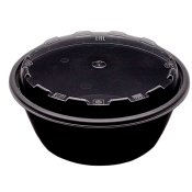 Пластиковый контейнер круглый 950мл с крышкой PP (комплект)