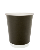 ДВУХСЛОЙНЫЙ БУМАЖНЫЙ СТАКАН 250МЛ "Черный"