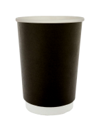 ДВУХСЛОЙНЫЙ БУМАЖНЫЙ СТАКАН 350МЛ  "Черный"