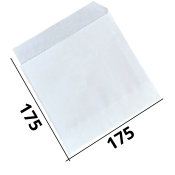 Жиростойкий бум. уголок для гамбургера "белый" 175*175мм 