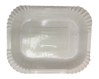 Тарелка картонная ламинированная прямоугольная 200х155х30