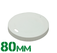 Крышка бумажная "Белая" 80мм для стаканов 250мл