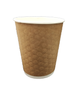 ДВУХСЛОЙНЫЙ БУМАЖНЫЙ СТАКАН 250 МЛ "WAFFLE KRAFT"