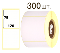 Термоэтикетка 75х120мм  Eco (рулон 300шт)