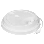 Крышка пластиковая "Белая" с клапаном для стаканов 350/450мл (ВЗЛП)