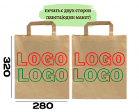 Печать с двух сторон пакета (один макет,на обоих сторонах пакета)