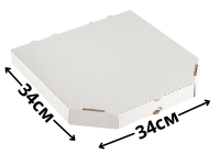 КОРОБКА ДЛЯ ПИЦЦЫ "БЕЛАЯ" 340*340*45 (Т-23)