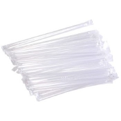 Трубочки без изгиба "ПРОЗРАЧНЫЕ" в индивидуальной упаковке 