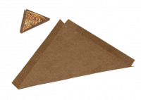 Картонный уголок для куска пиццы "крафт"  23*23*19см
